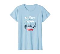The Night is Dark and Full of Terrors Gothic Horror T-Shirt, Women, Baby Blue, S
