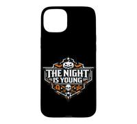 The Night Is Young Halloween Spooky Emblem Case for iPhone 15 Plus