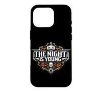 The Night Is Young Halloween Spooky Emblem Case for iPhone 16 Pro