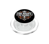 The Night Is Young Halloween Spooky Emblem PopSockets PopGrip for MagSafe