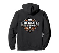 The Night Is Young Halloween Spooky Emblem Pullover Hoodie