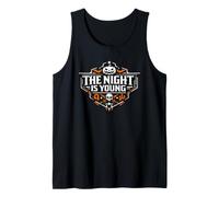 The Night is Young Halloween Spooky Emblem Tank Top