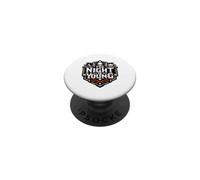 The Night Is Young Spooky Halloween Skull Design PopSockets Adhesive PopGrip