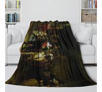 The Night Watch Fleece Blanket - Rembrandt Soft Cozy Blanket for Bed Sofa Office Crib Decor - Birthday Gift for Son Daughter Grandson Granddaughter Friend 80x90inch(200x230cm)