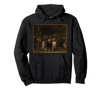 The Night Watch Rembrandt Famous Baroque Painting Graphic Pullover Hoodie