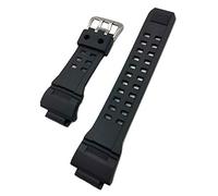 The Nighthawk | 16mm Black, G Shock Style, Rubber Polyurethane (PU) Material Watch Band | Tough, Comfortable, Durable Replacement Wrist Strap That Brings New Life to Any Watch (for Men and Women)