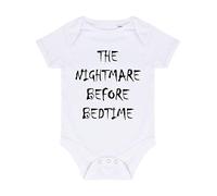 The Nightmare Before Bedtime Halloween Baby Grow Vest, 6-12 Months, White