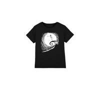 The Nightmare Before Christmas Boys Jack Moon Silhouette Unisex Kids T-Shirt, Black, 3-4 Years UK