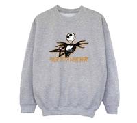 The Nightmare Before Christmas Boy's Your Worst Nightmare Sweatshirt in Grey | Size: 7-8 Years The Nightmare Before Christmas Grey 7-8 Years