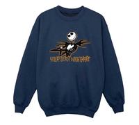 The Nightmare Before Christmas Boy's Your Worst Nightmare Sweatshirt in Navy | Size: 7-8 Years The Nightmare Before Christmas Navy 7-8 Years