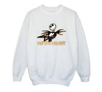 The Nightmare Before Christmas Boy's Your Worst Nightmare Sweatshirt in White | Size: 7-8 Years The Nightmare Before Christmas White 7-8 Years