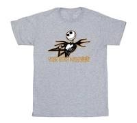 The Nightmare Before Christmas Boy's Your Worst Nightmare T-Shirt in Grey | Size: 12-13 Years The Nightmare Before Christmas Grey 12-13 Years