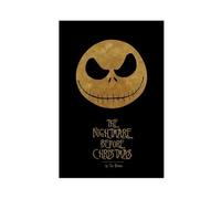 The Nightmare Before Christmas by Tim Burton Skellington Jack Wallpaper Decor Poster Canvas Poster Bedroom Decor Landscape Office Room Decor Gift 16x24inch(40x60cm)