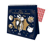 The Nightmare Before Christmas Calendar 2026 Desk Tim Burton's Disney Easel Office Calendar with FREE Organising Stickers Included