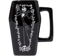 Pyramid International The Nightmare Before Christmas (Coffin) Shaped Black Mug, Iconic and Stylish, 500ml, One Size
