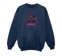 The Nightmare Before Christmas Girl's Master Fright Sweatshirt in Navy | Size: 5-6 Years The Nightmare Before Christmas Navy 5-6 Years