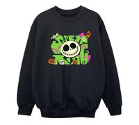 The Nightmare Before Christmas Girl's Scream Sweatshirt in Black | Size: 7-8 Years The Nightmare Before Christmas Black 7-8 Years