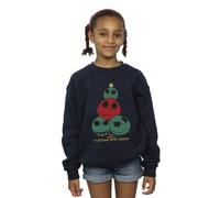 The Nightmare Before Christmas Girl's Tree Sweatshirt in Navy | Size: 7-8 Years The Nightmare Before Christmas Navy 7-8 Years