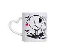 The Nightmare Before Christmas Heart Jack And Sally 312Ml Mug White/black (One Size)