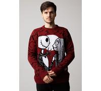 The Nightmare Before Christmas - Jack And Sally Xmas Knit - Pullover - burgundy - L - 100% Polyacrylic,Knitwear L