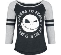 The Nightmare Before Christmas Jack - Cheers to fears - Scare is in the air Long-sleeve Shirt black grey XL