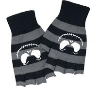 The Nightmare Before Christmas Jack Face Fingerless gloves black grey Onesize