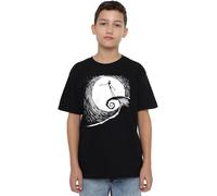 The Nightmare Before Christmas Jack Moon Silhouette Unisex Kids T Shirt, Black, 12-13 Years