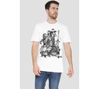 The Nightmare Before Christmas Jack Sally Monster Draw Mens T-Shirt White The Nightmare Before Christmas White S