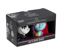 Nightmare Before Christmas Officially Licensed Disney Salt & Pepper Shakers Jack Skellington & Sally Ceramic Set for Kitchen & Home Decor, Housewarming Gift Halloween & Christmas Decoration | Paladone