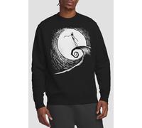 The Nightmare Before Christmas Men's Jack Moon Silhouette Sweatshirt Black | Size: XL The Nightmare Before Christmas Black XL