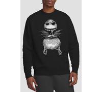 The Nightmare Before Christmas Men's Jack Pumpkin Sketch Sweatshirt Black | Size: Small The Nightmare Before Christmas Black S