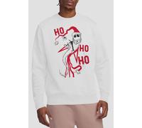 The Nightmare Before Christmas Men's Jack Santa Sweatshirt White | Size: Medium The Nightmare Before Christmas White M