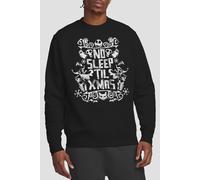 The Nightmare Before Christmas Men's No Sleep Till Xmas Sweatshirt Black | Size: XL The Nightmare Before Christmas Black XL
