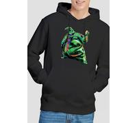 The Nightmare Before Christmas Men's Painted Oogie Boogie Hoodie Black | Size: 2XL The Nightmare Before Christmas Black 2XL