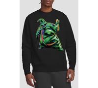 The Nightmare Before Christmas Men's Painted Oogie Boogie Sweatshirt Black | Size: Large The Nightmare Before Christmas Black L
