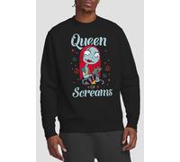 The Nightmare Before Christmas Men's Queen Sally Sweatshirt Black | Size: Medium The Nightmare Before Christmas Black M