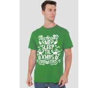 The Nightmare Before Christmas No Sleep Til Christmas Mens T-Shirt Green The Nightmare Before Christmas Green XXL