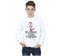 (9-11 Years, White) Disney Boys The Nightmare Before Christmas Santa Sweatshirt