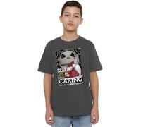 The Nightmare Before Christmas Scaring is Caring Unisex Kids T Shirt, Charcoal, 7-8 Years