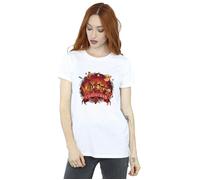 The Nightmare Before Christmas Scary Christmas Cotton Boyfriend T-Shirt Disney White 4XL
