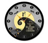 The Nightmare Before Christmas Wall Clock (Jack Skellington and Sally Design) 25cm Diameter - Official Merchandise, White