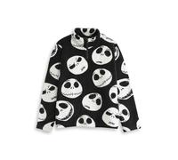 Disney The Nightmare Before Christmas Jack Skellington Womens Black Fleece Jumper | Long Sleeve Print Top for Halloween | Casual Wear | The Nightmare Before Christmas Merch - X-Large