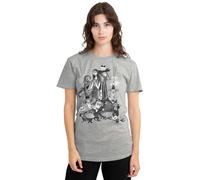 The Nightmare Before Christmas Women's Jack Sally Monster Draw Ladies T Shirt, Athletic Heather, L