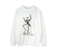 Disney Women's The Nightmare Before Christmas Lights Sweatshirt White Small