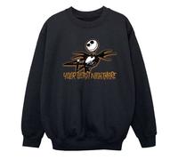 The Nightmare Before Christmas Your Worst Nightmare Sweatshirt in Black | Size: 5-6 Years The Nightmare Before Christmas Black 5-6 Years