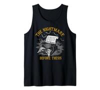 The Nightmare Before Thesis, Funny Thesis PhD Halloween Tank Top