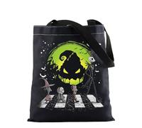 The Nightmare Movie Merchandise Tote Bag Oogie’s Boy Gift Stay Spooky Gift Jack Gift Sally Gift Lock Shock Barrel Gift Devil Gift (Nightmare Tote)