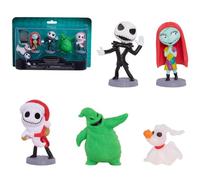 The Nighttmare Before Christmas Collectable Figure Set 5pk - Every Day is Halloween for Fans of Tim Burton's - Perfect for Play or Display