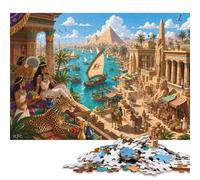 The Nile River Wooden Jigsaw Puzzle 500 Pieces, Gift for Puzzle Fans