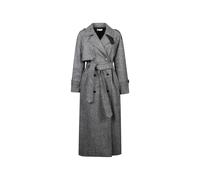 THE NINA STUDIO check belted coat - Grey 40